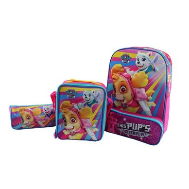 Set Mochila Ranger Pawpatrol Rosado