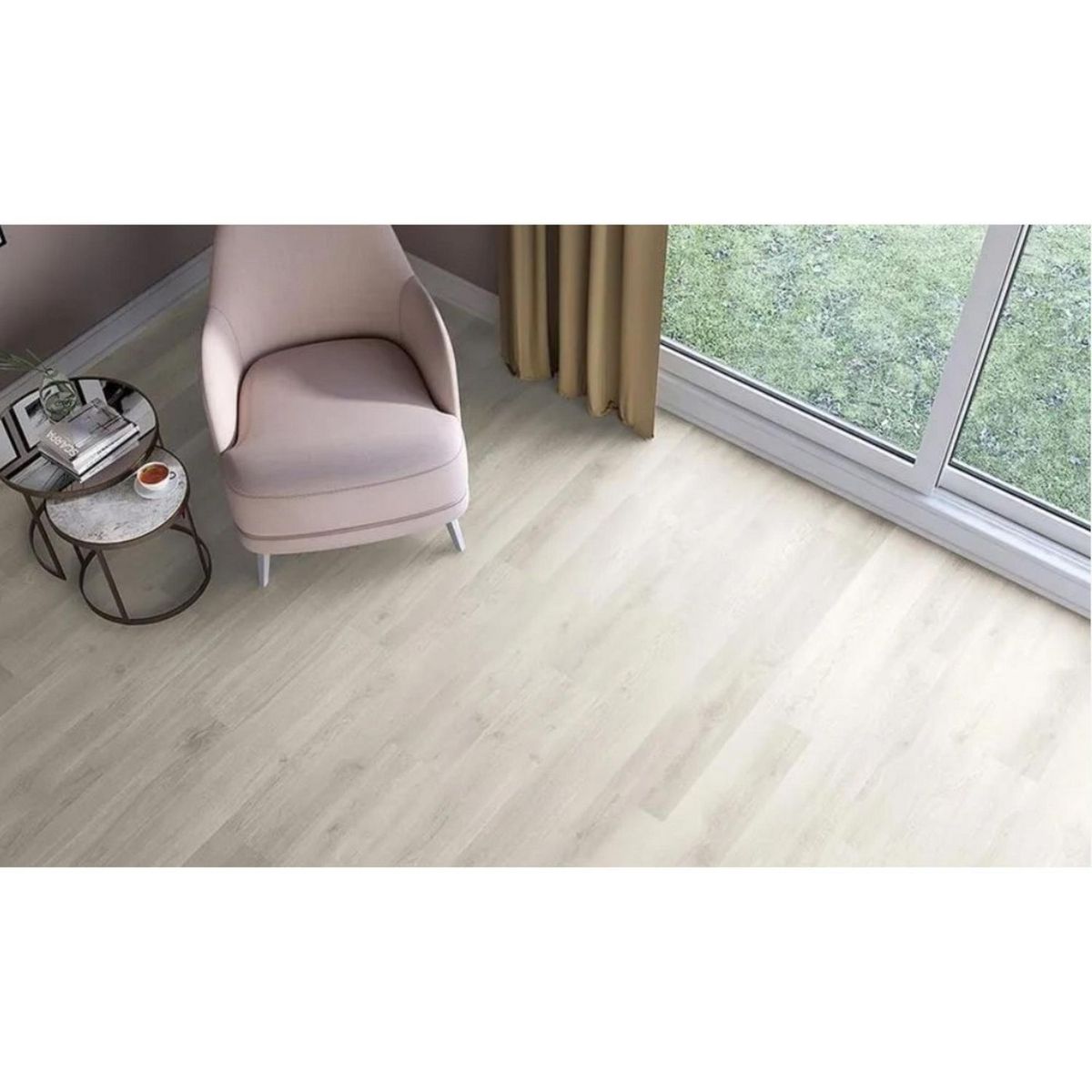 AGT - Piso Laminado Anemom Gris 8mm 193x1200mm 2.316m2