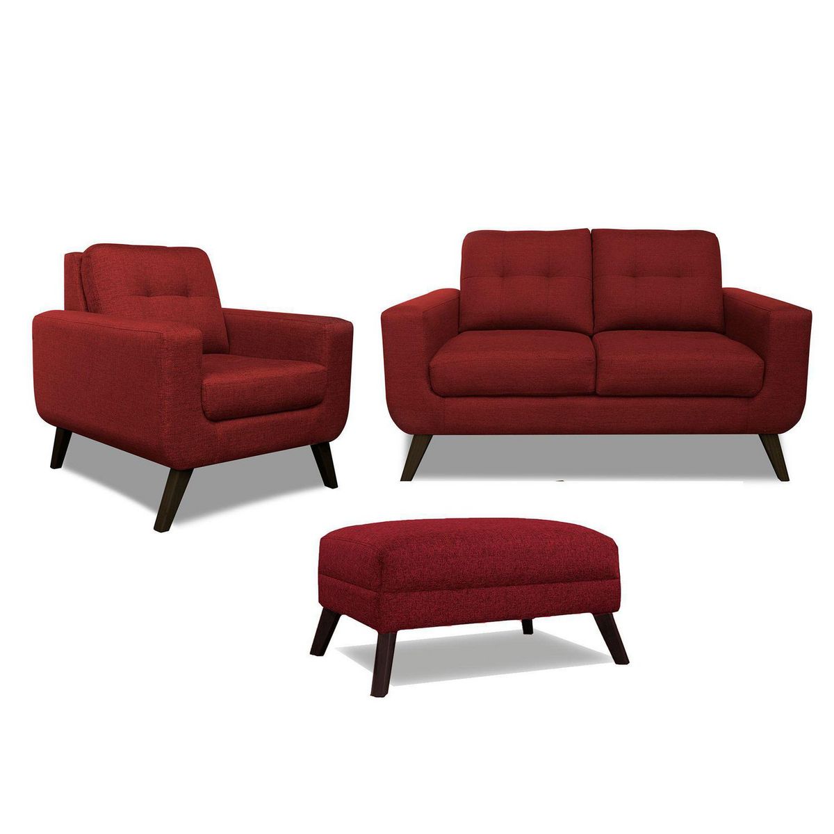 CASA BELLA - Juego de Sala 2-1 + Banqueta Nefer