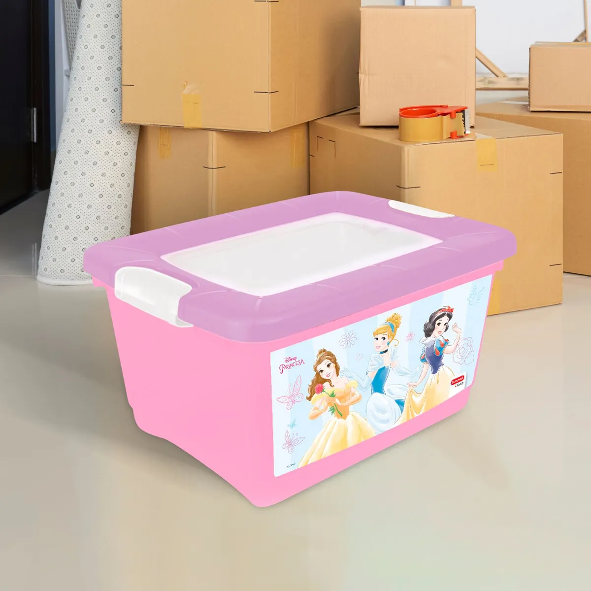 DURAPLAST - Caja Organizadora Plástica Broadway 32L Princesas