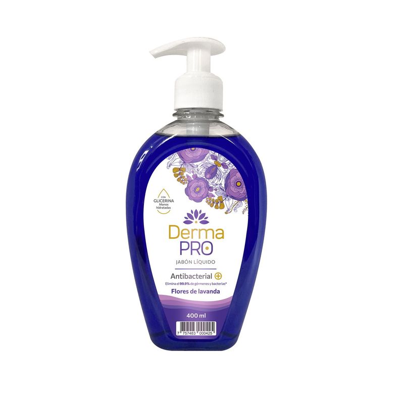  - Jabón Líquido Antibacterial Lavanda 400Ml