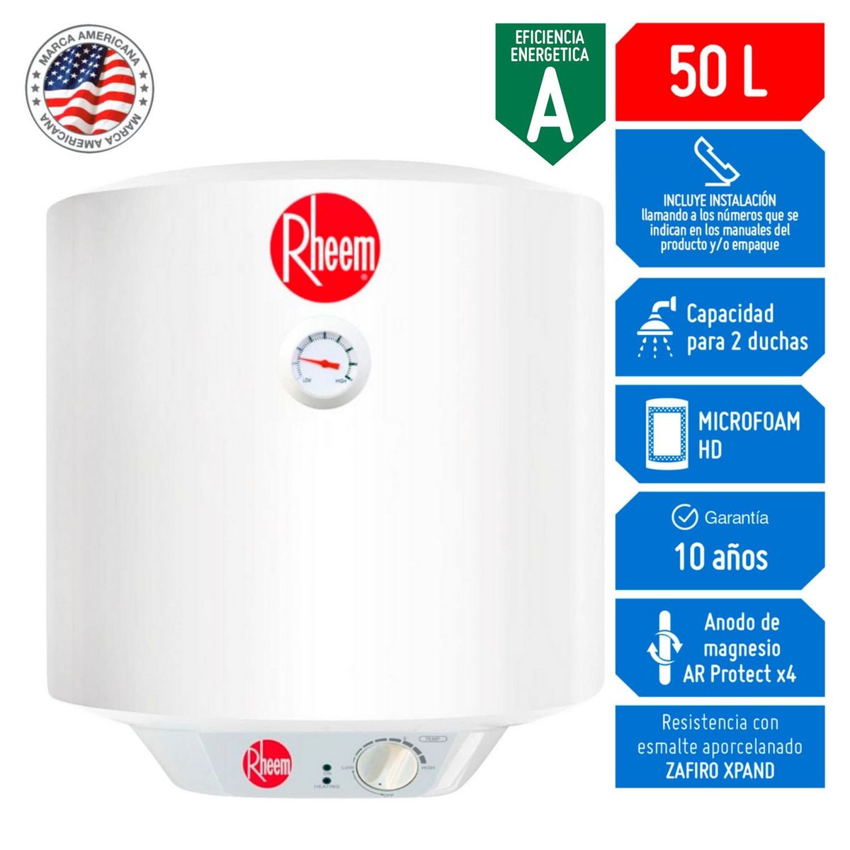 RHEEM - Terma Eléctrica Protect 50L
