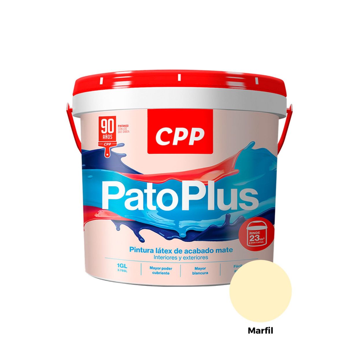 PATO PLUS - Pintura Pato Plus Marfil 1GL