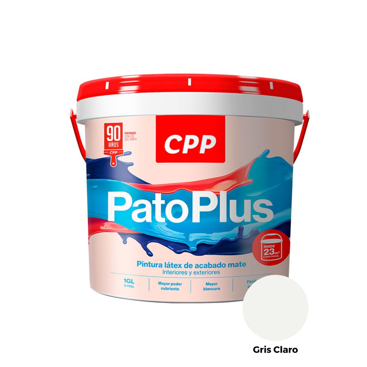PATO PLUS - Pintura Pato Plus Gris Claro 1GL