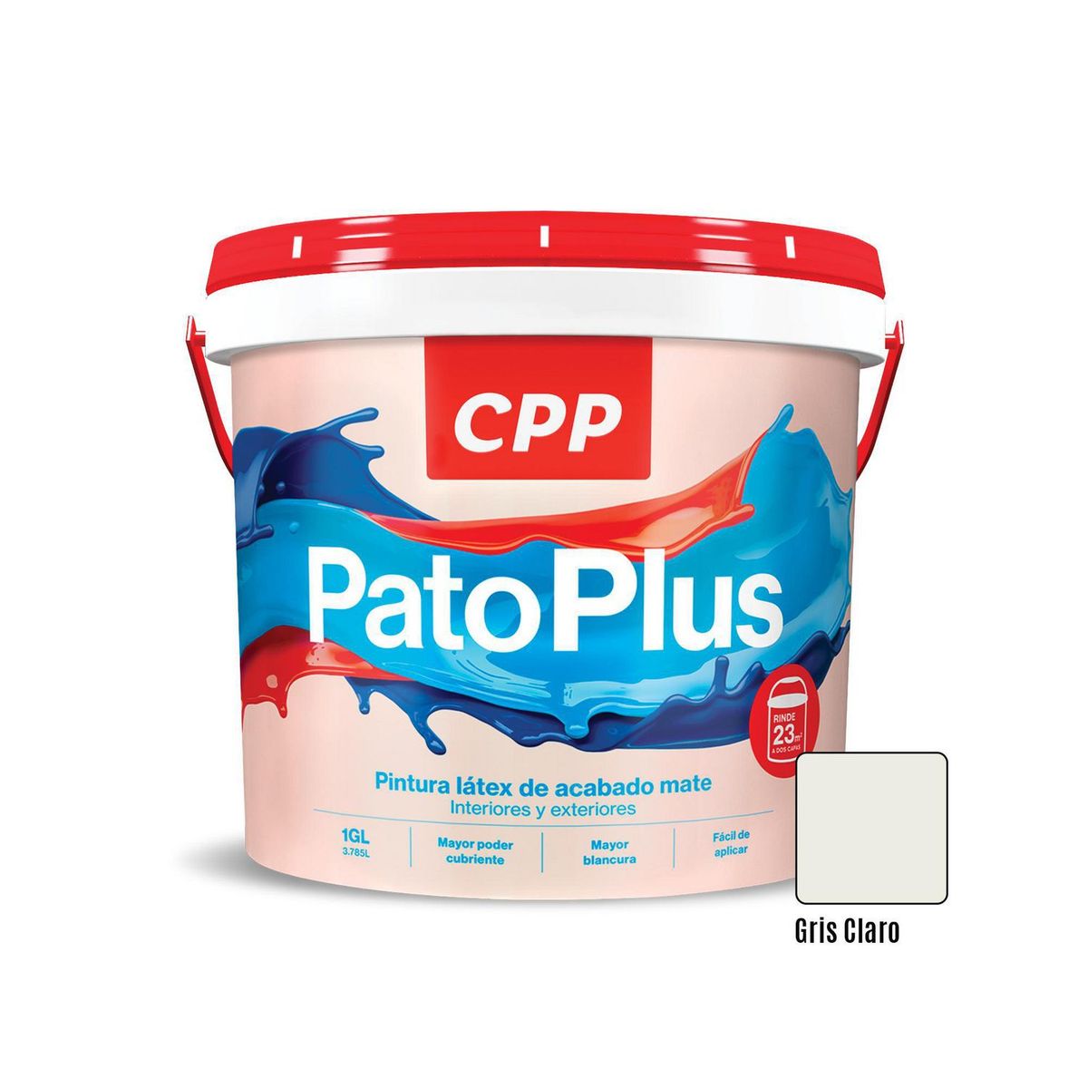 PATO PLUS - Pintura Pato Plus Gris Claro 1GL