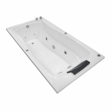Tina Hidromasaje Rectangular Akira Ejecutiva 166x90cm Blanca