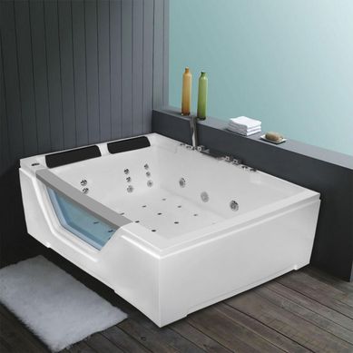 Tina Hidromasaje Rectangular Espaola Profesional 170x120cm Blanca