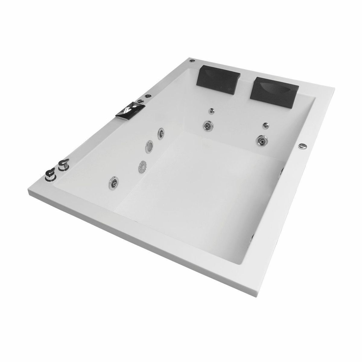 CUBA&SPA - Tina Hidromasaje Rectangular Minimalista Ejecutiva 175x115cm Blanca