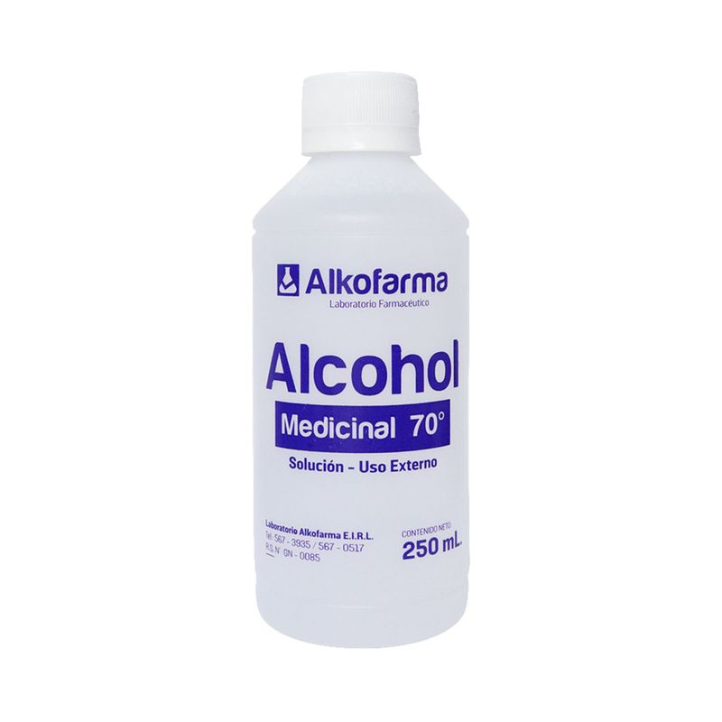 ALKOFARMA - Alcohol Medicinal 70° 250 ml.