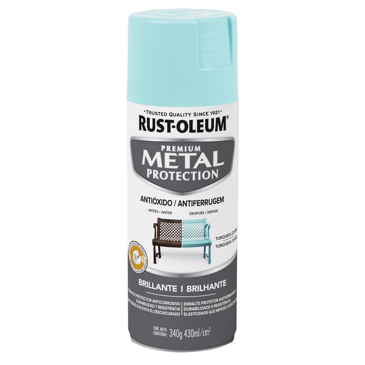 RUST OLEUM - Protector de Metal Premium Turquesa 340gr