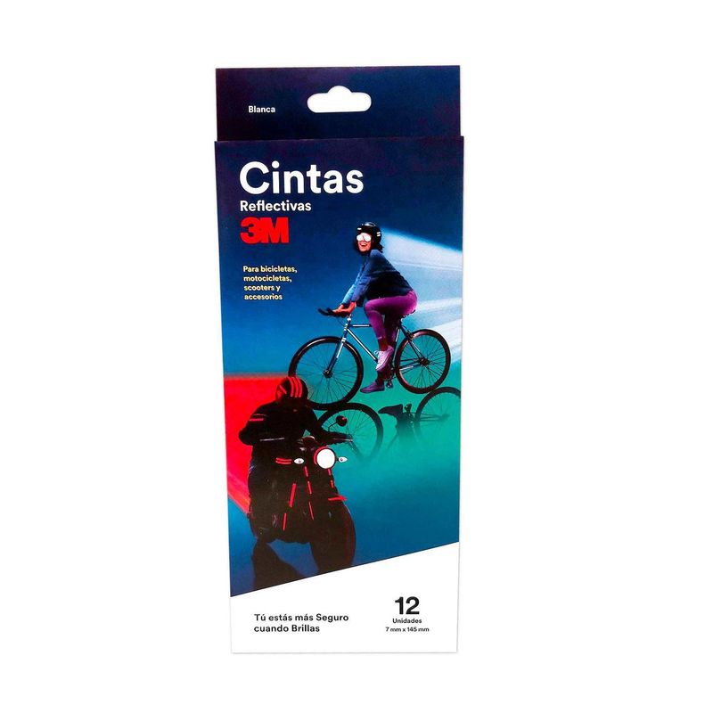3M - Tiras Reflectivas Blancas X12