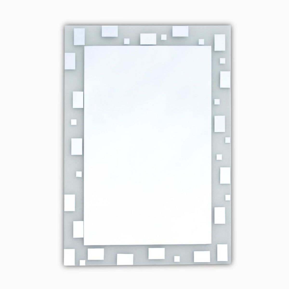 GENERICO - Espejo de Baño Decorativo con Diseño en Cuadros