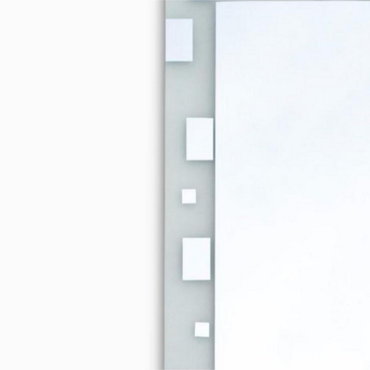 GENERICO - Espejo de Baño Decorativo con Diseño en Cuadros