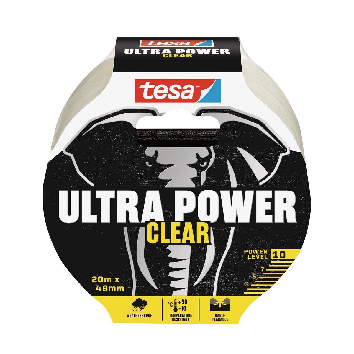TESA - Cinta de reparación Ultra Power Clear 20m x 48mm