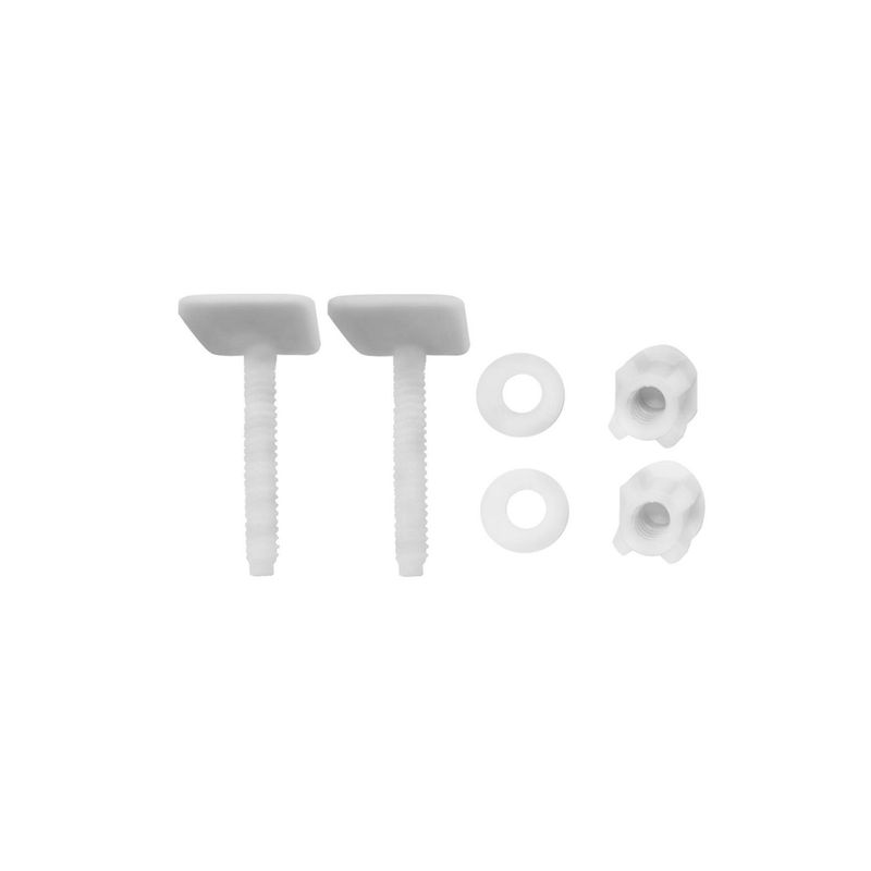 VAINSA - Bisagras para Tapa de Inodoro Blanco