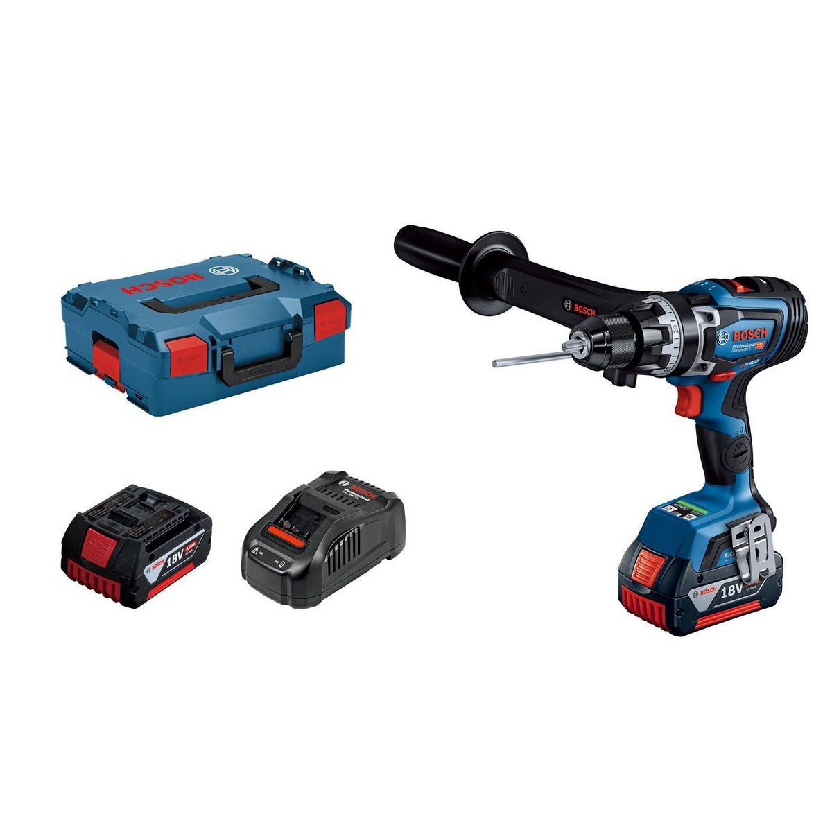 BOSCH - Taladro Atornillador 18V Bosch GSB 18V-150 C + 2 baterías + maletín de plástico