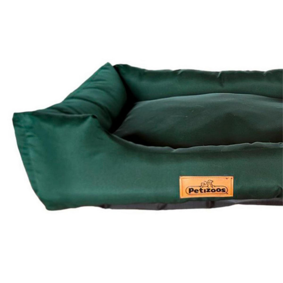 PETIZOOS - Cama Cuadrada Verde Talla L