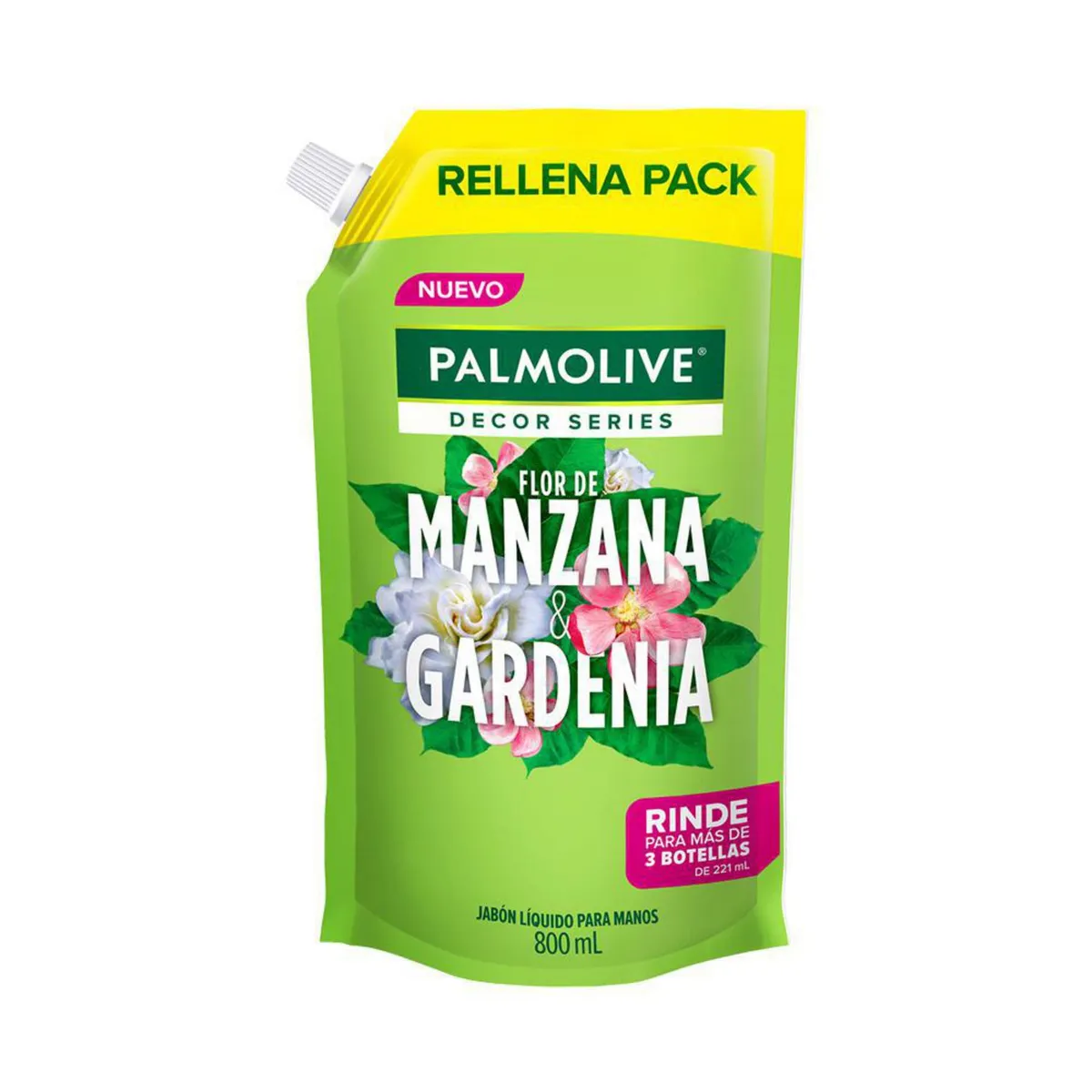 PALMOLIVE - Jabón Líquido Palmolive Flor De Manzana Y Gardenia 800Ml