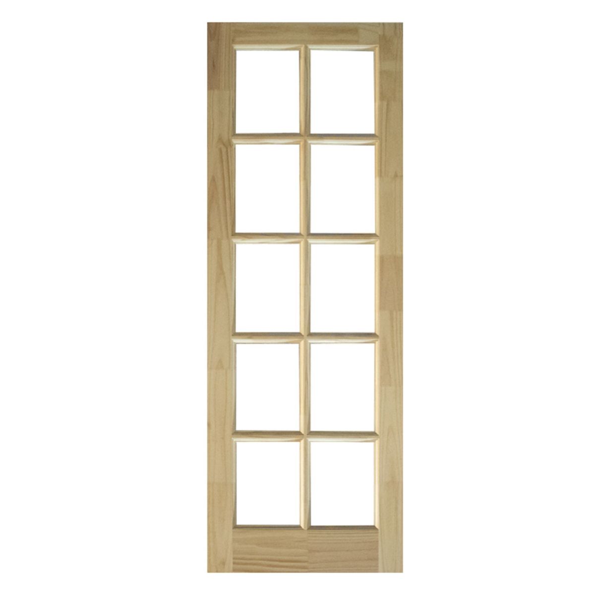 DIMFER - Puerta Principal Vidriada de Madera Pino FJ Zaragoza