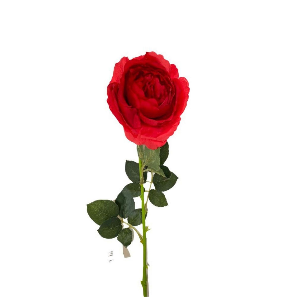 GENERICO - Rosa Individual Artificial Tela Rojo 10x65cm