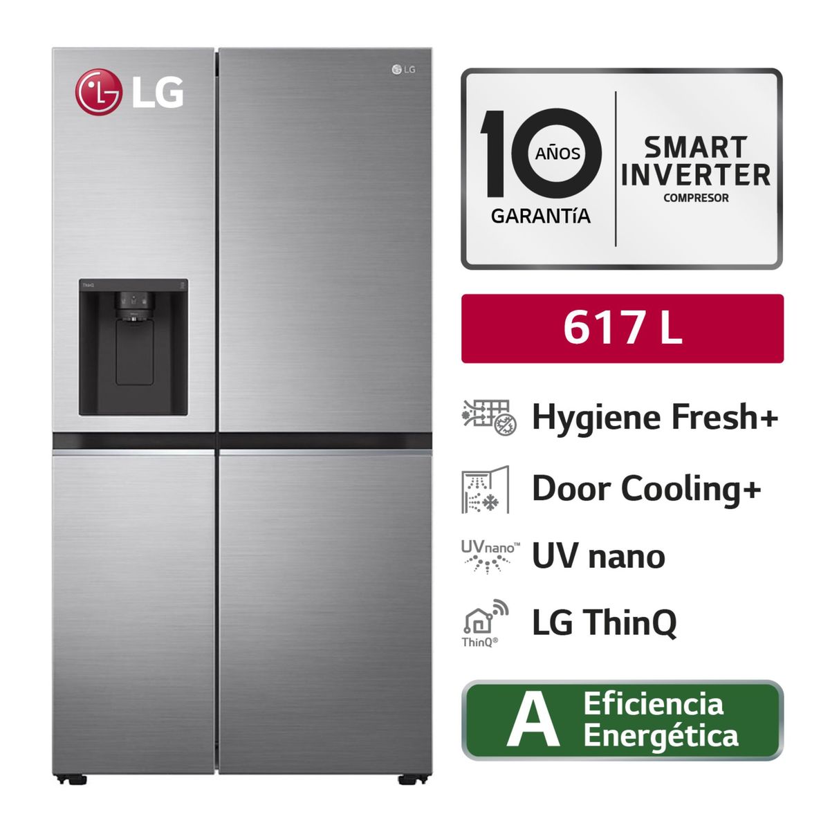 LG - Refrigeradora Lg 2 Puertas Ls66Spp 617 L