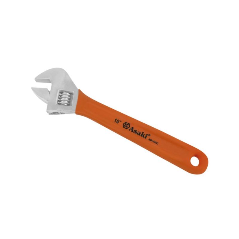 ASAKI - Llave Francesa 10" Empuñadura Goma Asaki
