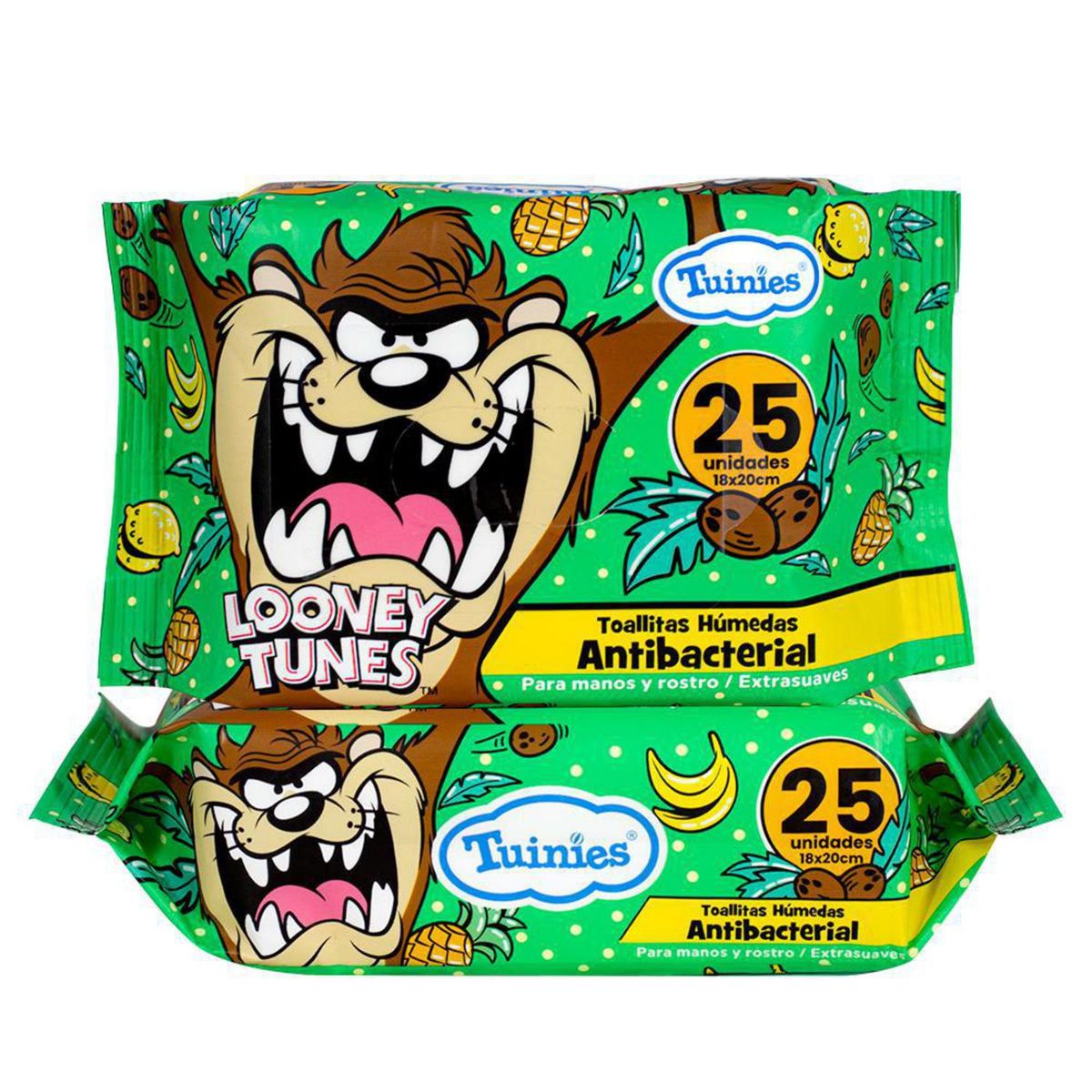Toallitas Húmedas Looney Tunes 25 unidades, marca TUINIES - Foto 2