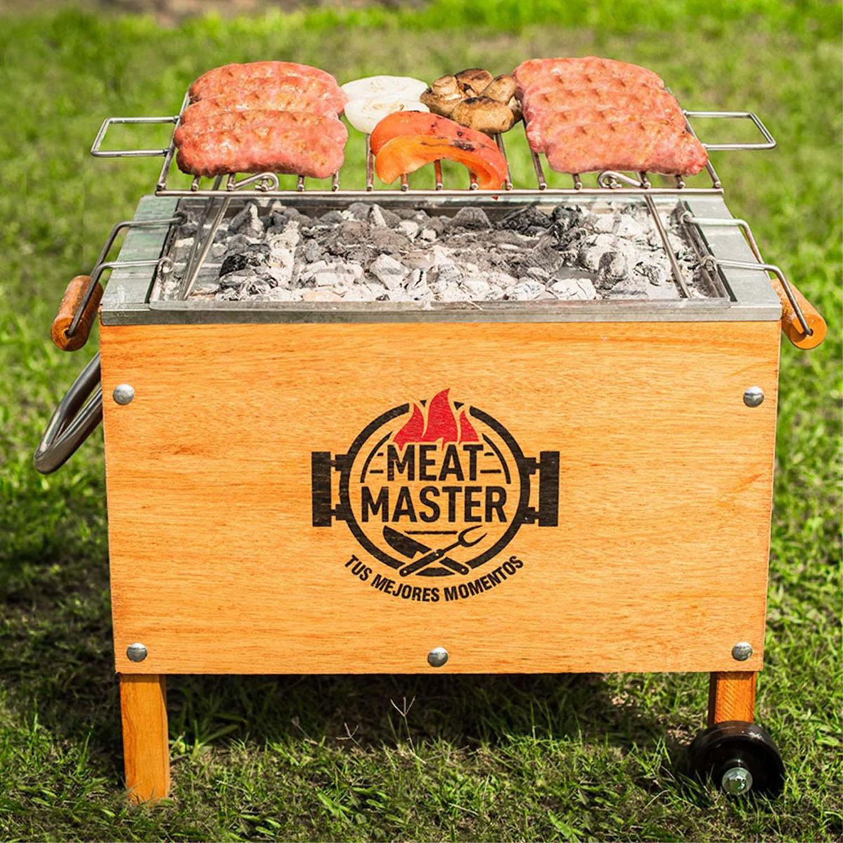 MEAT MASTER - Caja China Acero Galvanizado/Acero Inoxidable Meat Master 38X28 Cm