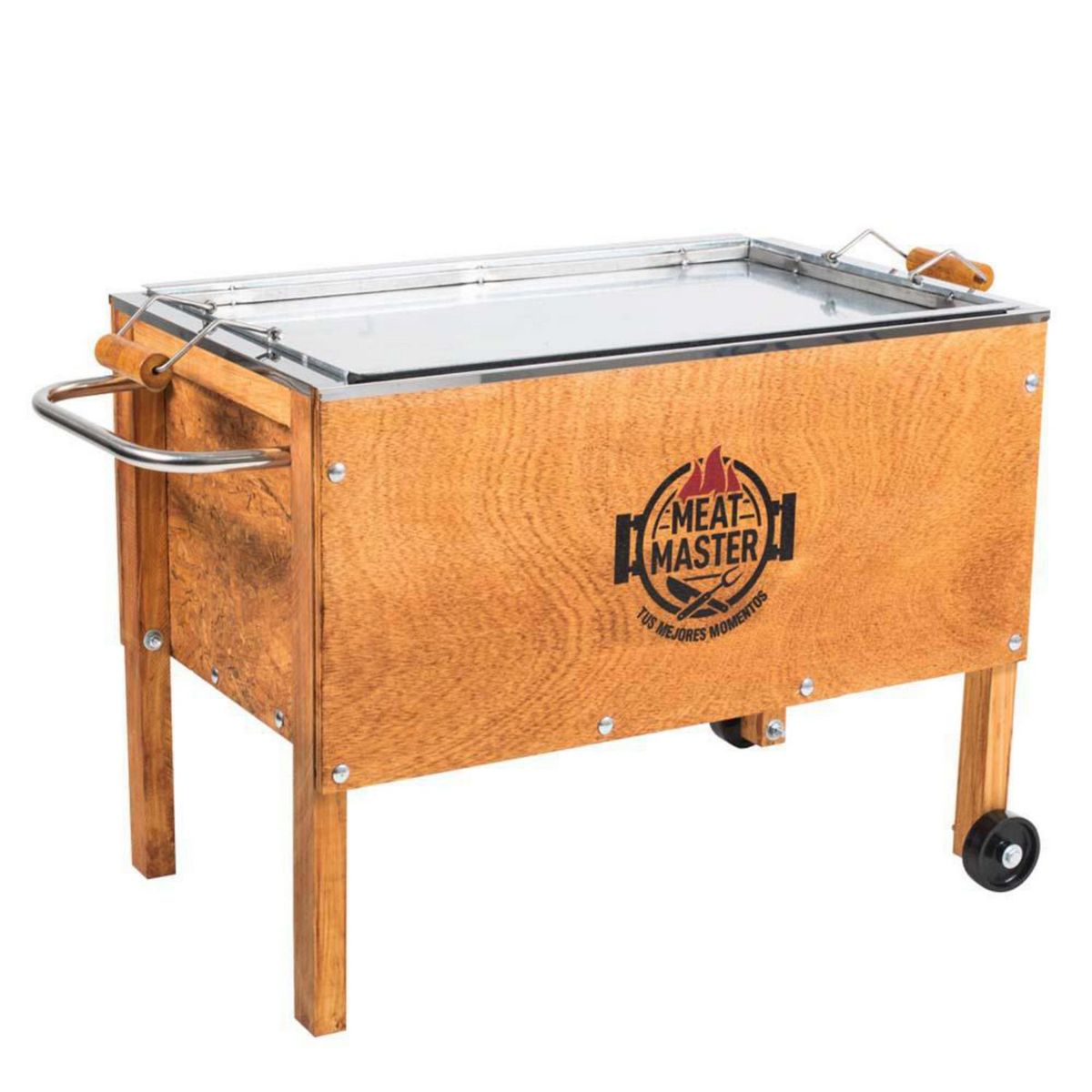 MEAT MASTER - Caja China Acero Galvanizado/Acero Inoxidable Meat Master 65X40 Cm