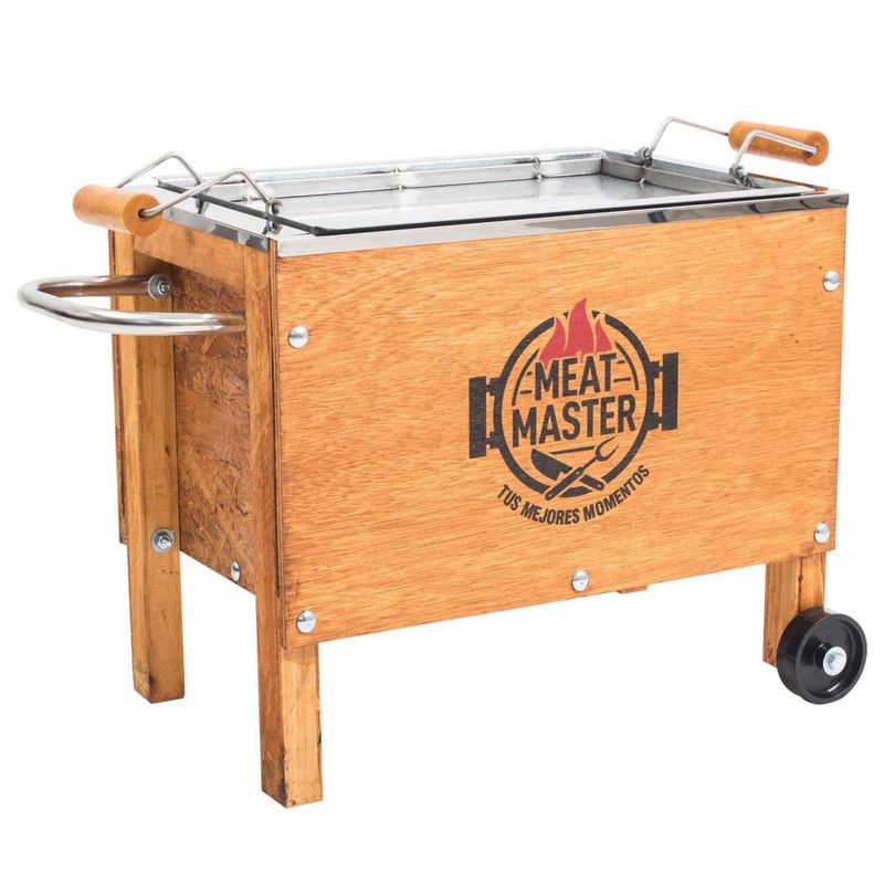 MEAT MASTER - Caja China Acero Galvanizado/Acero Inoxidable Meat Master 38X28 Cm