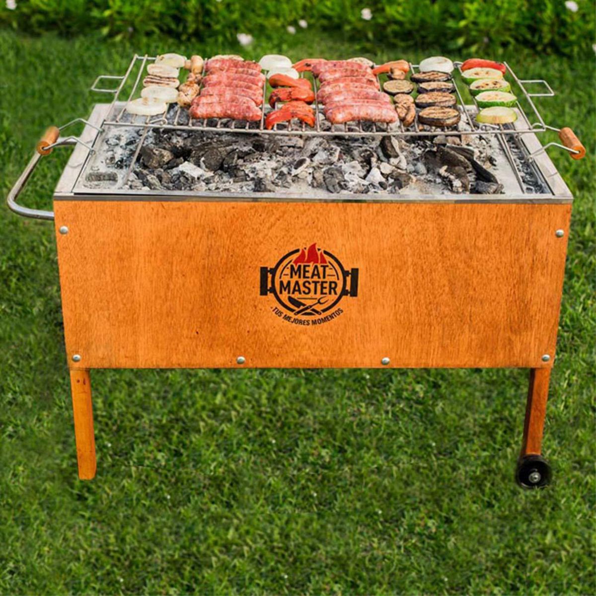 MEAT MASTER - Caja China Acero Galvanizado/Acero Inoxidable Meat Master 85X50 Cm