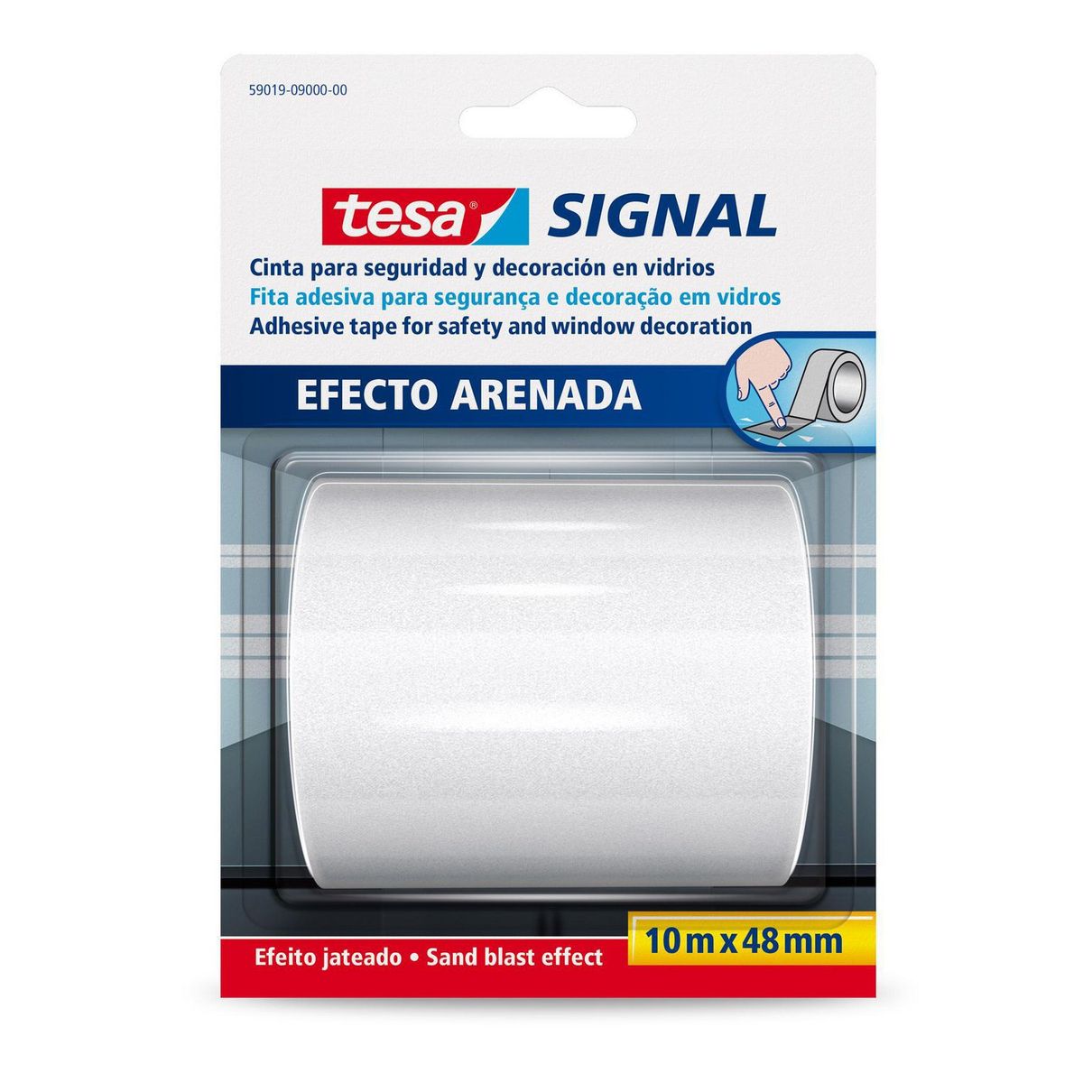 TESA - Cinta de Seguridad de Señalización Pavonada 10 m x 48 mm