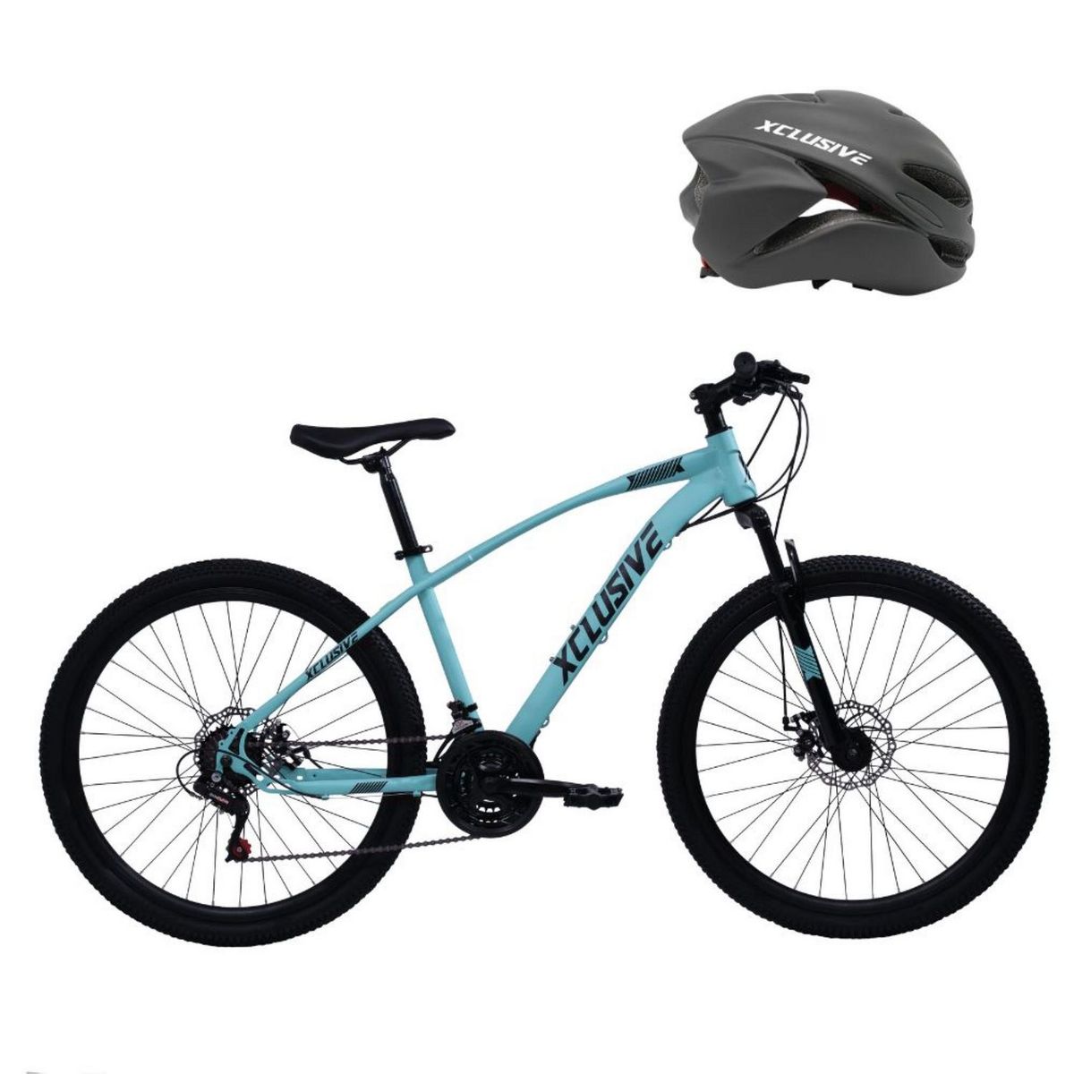 Bicicleta de Acero Xclusive Aro 26 T/N + Cascos Xclusive Mtb Negro L, marca XCLUSIVE - Foto 2