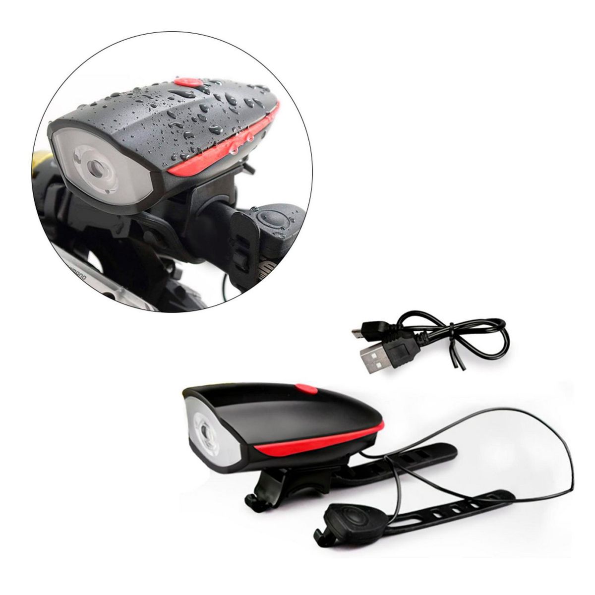 XCLUSIVE - Luz Delantera Xclusive Para Bicicleta Rojo