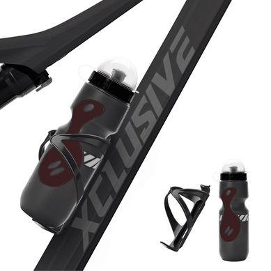 Kit Hidratante Xclusive Botella Y Porta Botella Negro