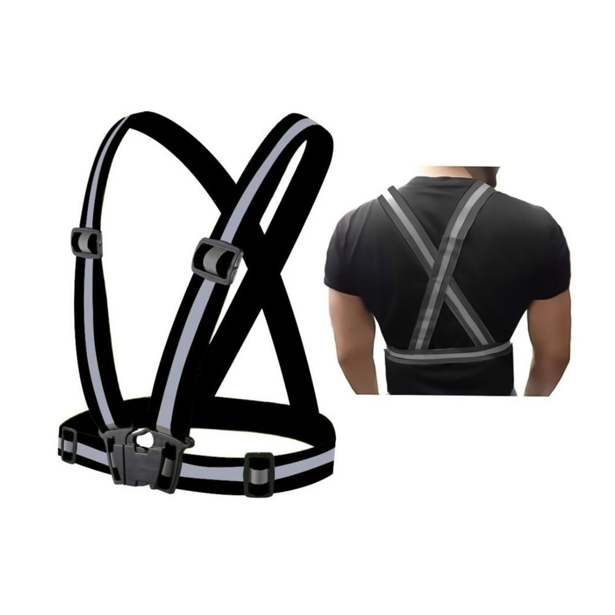 XCLUSIVE - Chaleco Reflectivo Xclusive Para Bicicleta Negro