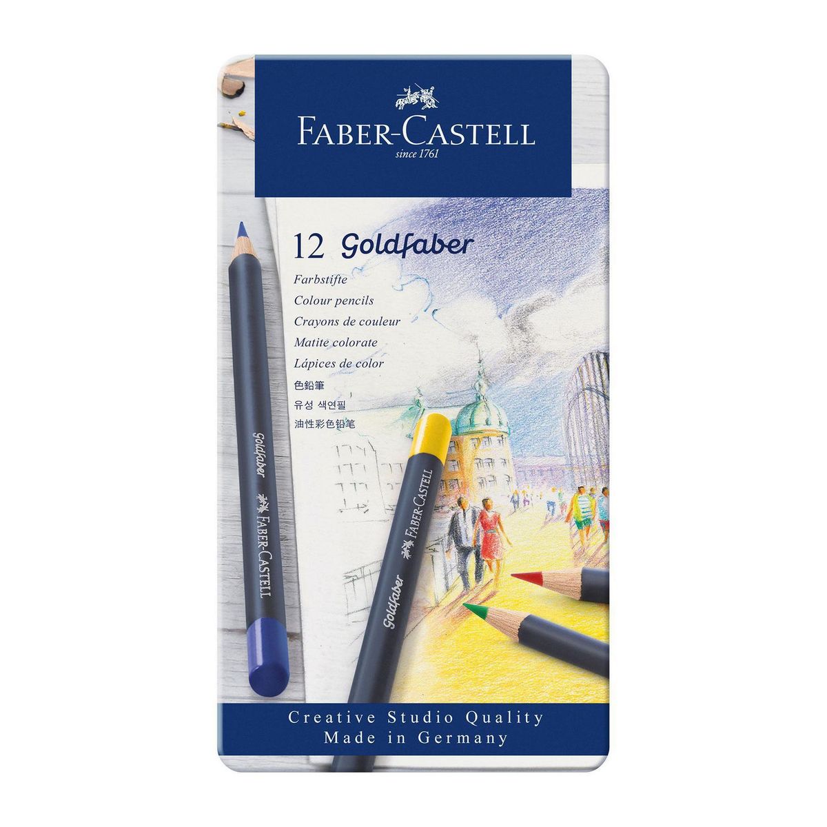 FABER CASTELL - Lápices de Color Goldfaber x12