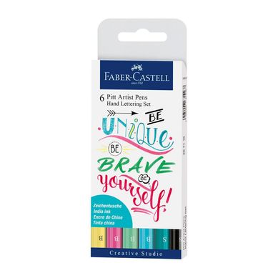 Pitt Artist Pen Lettering Pastel x6