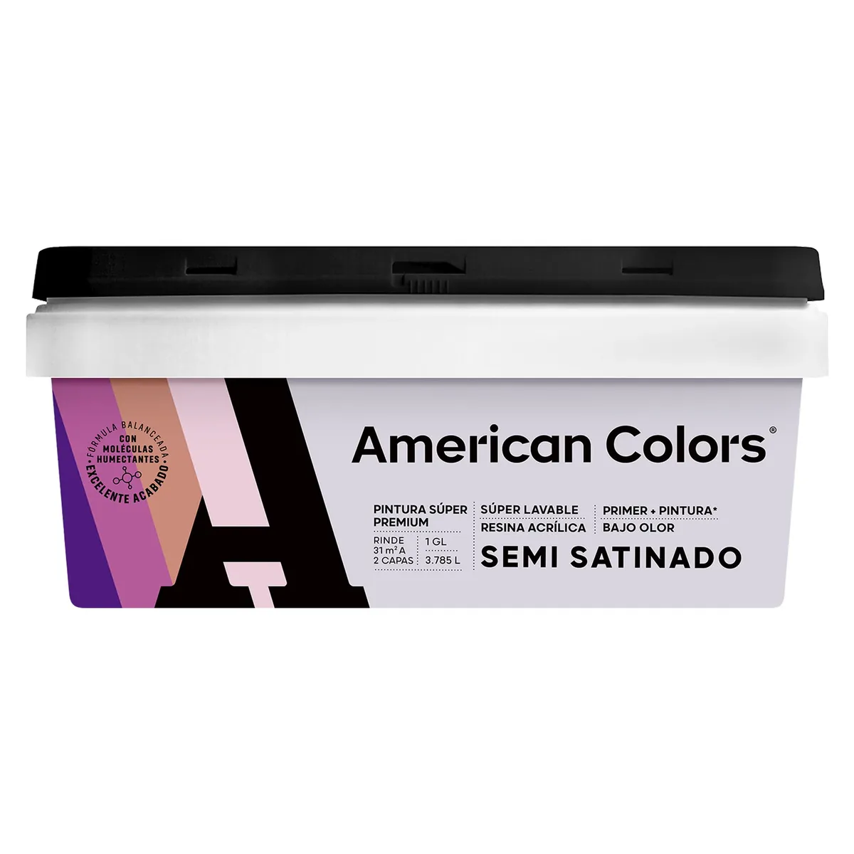 GENERICO - Pintura Látex Semi Satinado Blanco 1GL