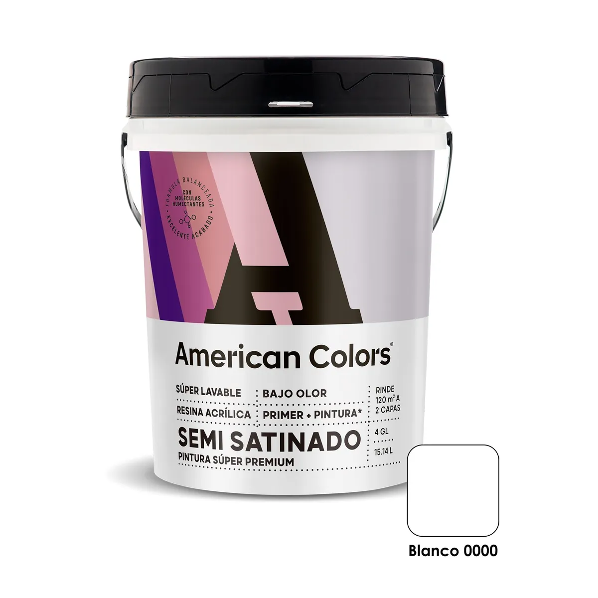 GENERICO - Pintura Látex Semi Satinado Blanco 4GL