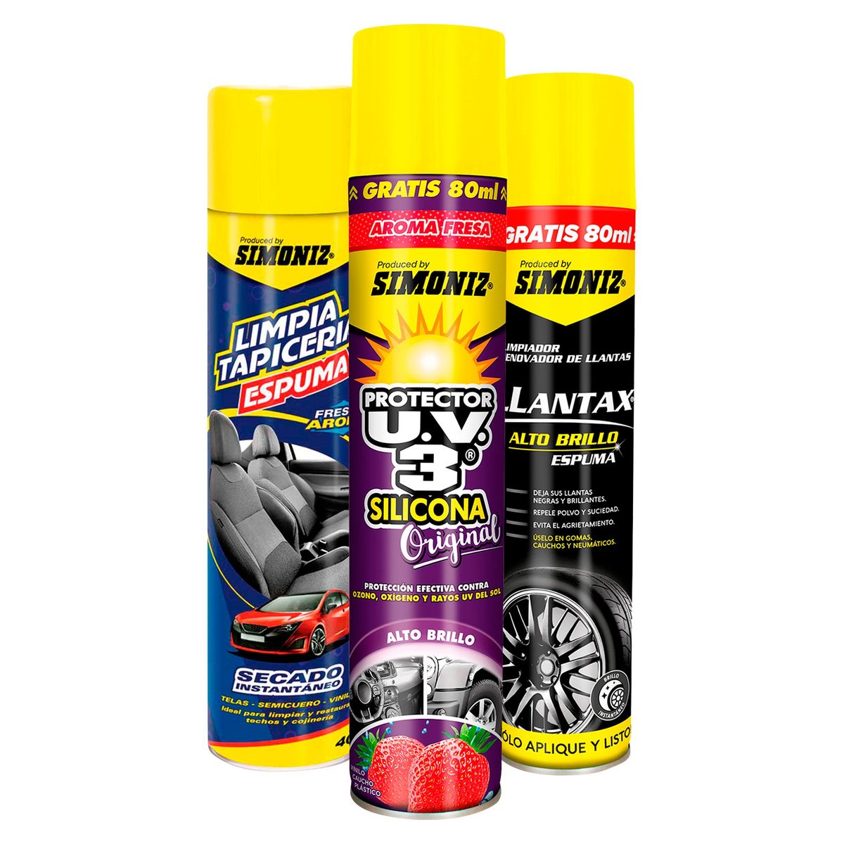 SIMONIZ - Kit Silicona Renova Tapicería
