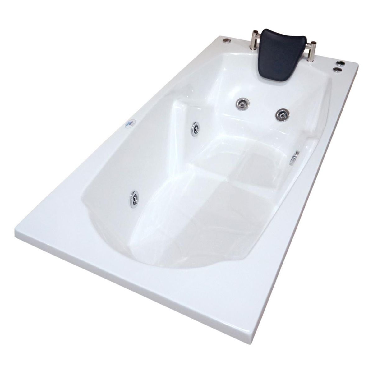 CUBA&SPA - Tina Hidromasaje Rectangular Nader Ejecutiva 170x80cm Blanca