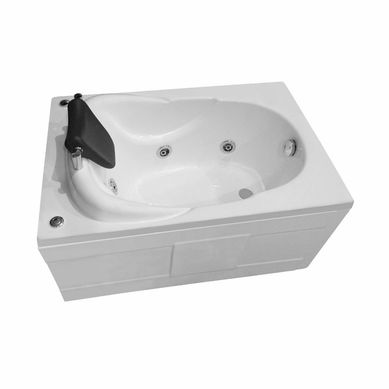 Tina Hidromasaje Rectangular Mini Builder 110x78cm Blanca