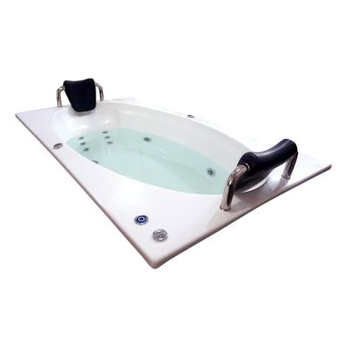 Tina Hidromasaje Rectangular Bora Bora Profesional 175x100cm Blanca