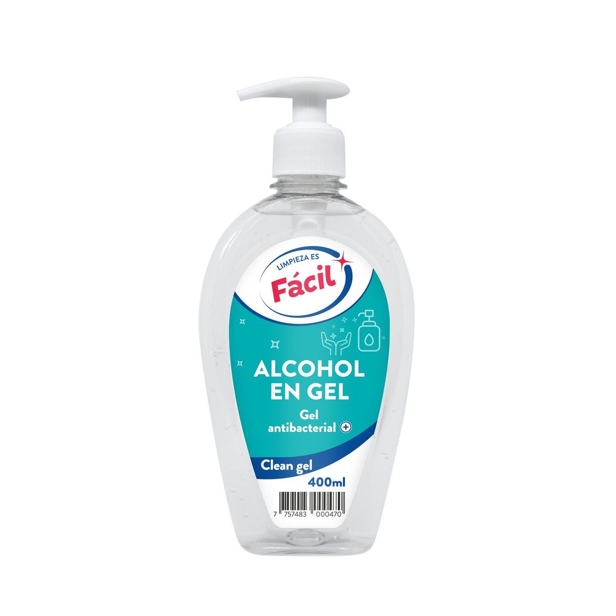 GENERICO - Alcohol En Gel Facil Pump 400Ml
