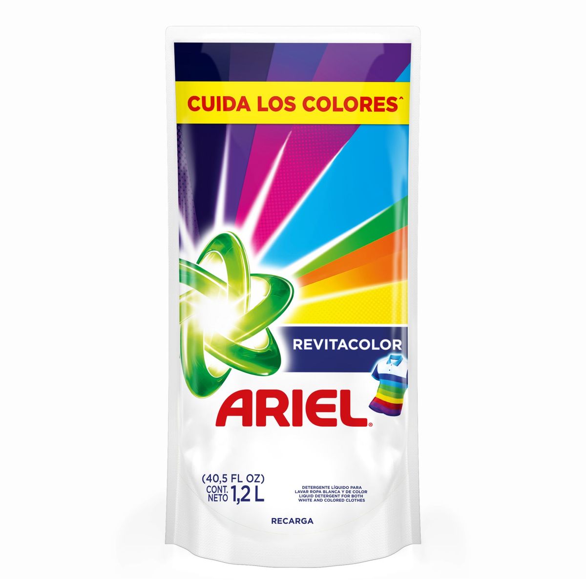 Detergente Líquido Pouch Ariel Revitacolor 1.2L, marca ARIEL - Foto Principal