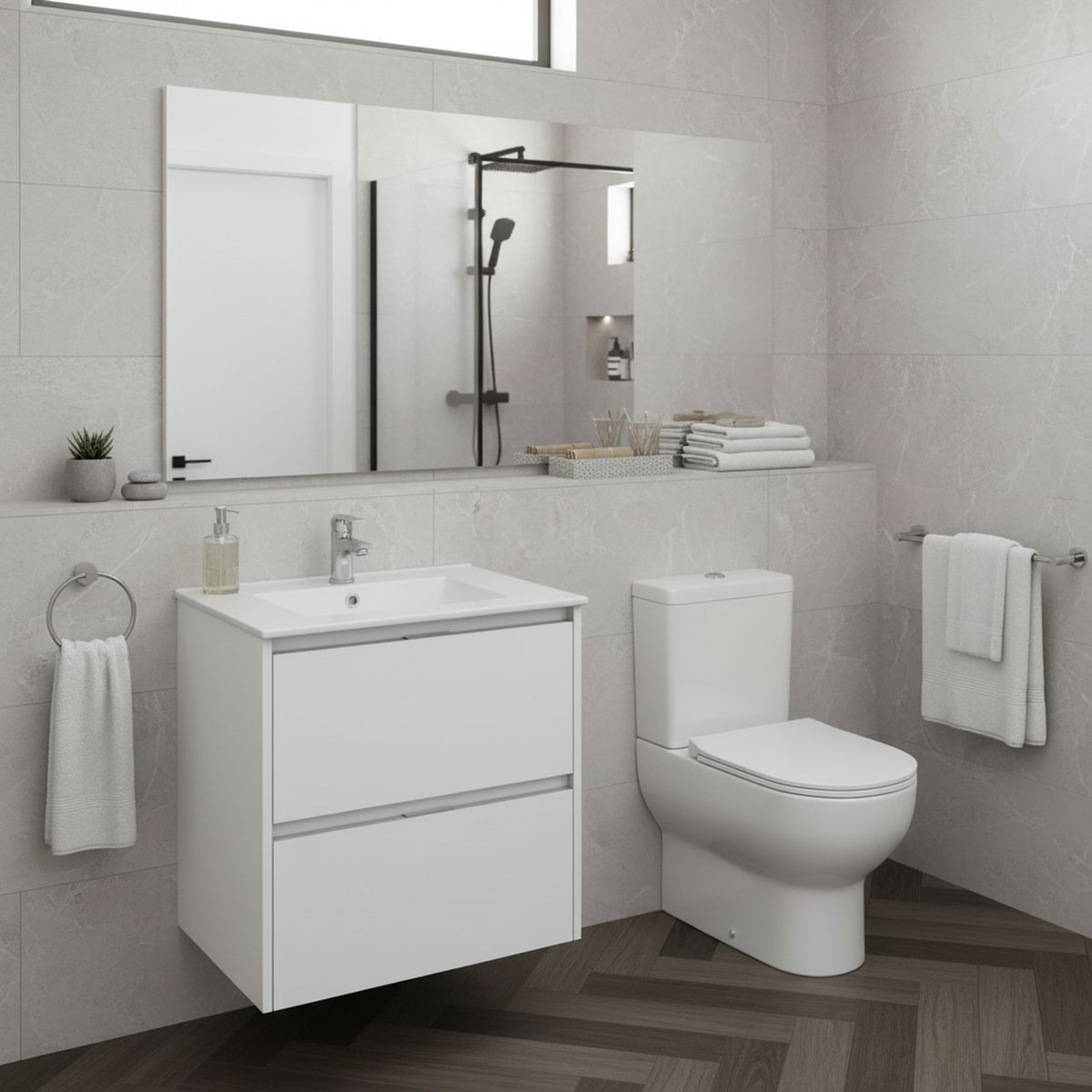 Teka - Mueble de Baño Vanitorio Inca Glossy White