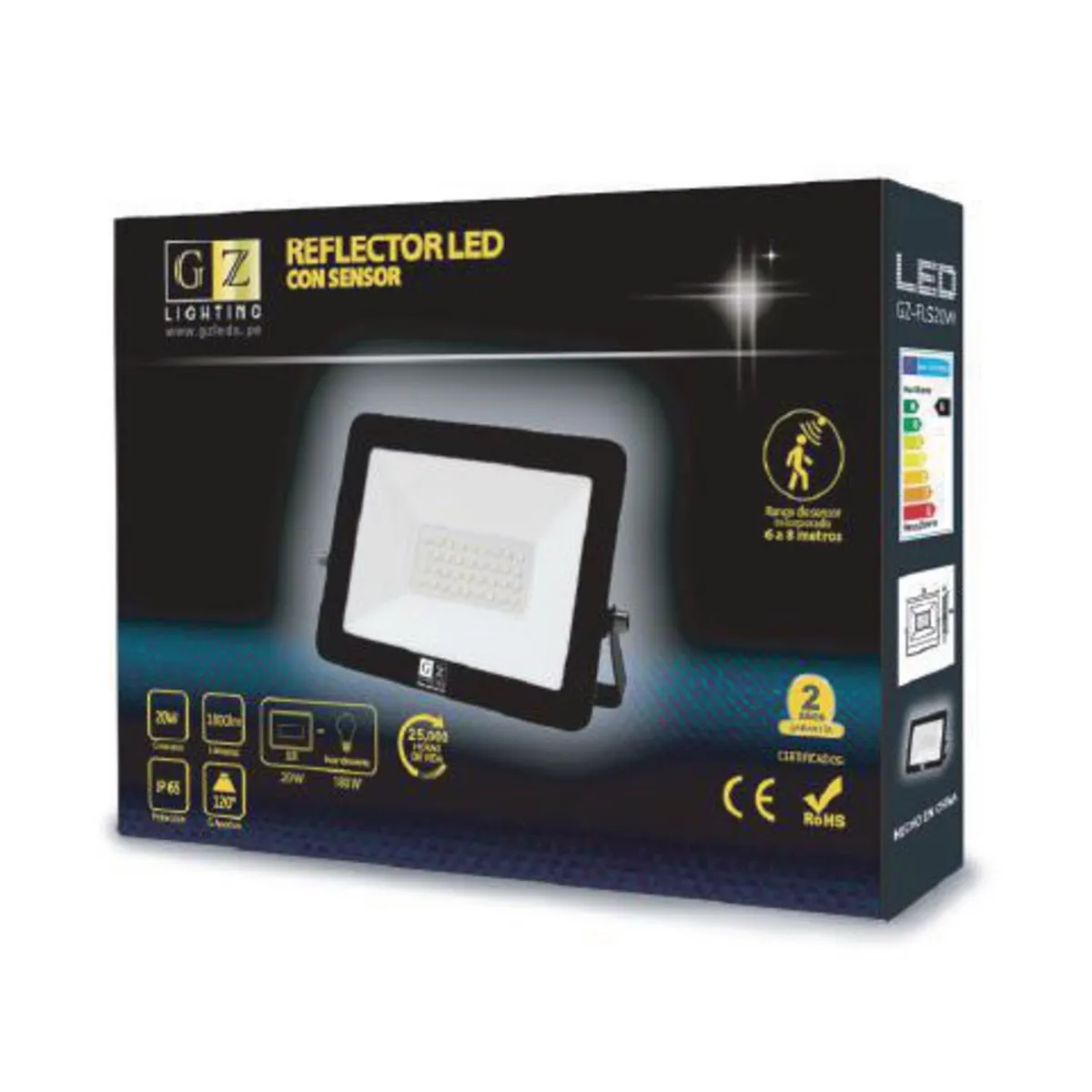 GZ LIGHTING - Reflector Led 400W Negro Gz Gz Lighting