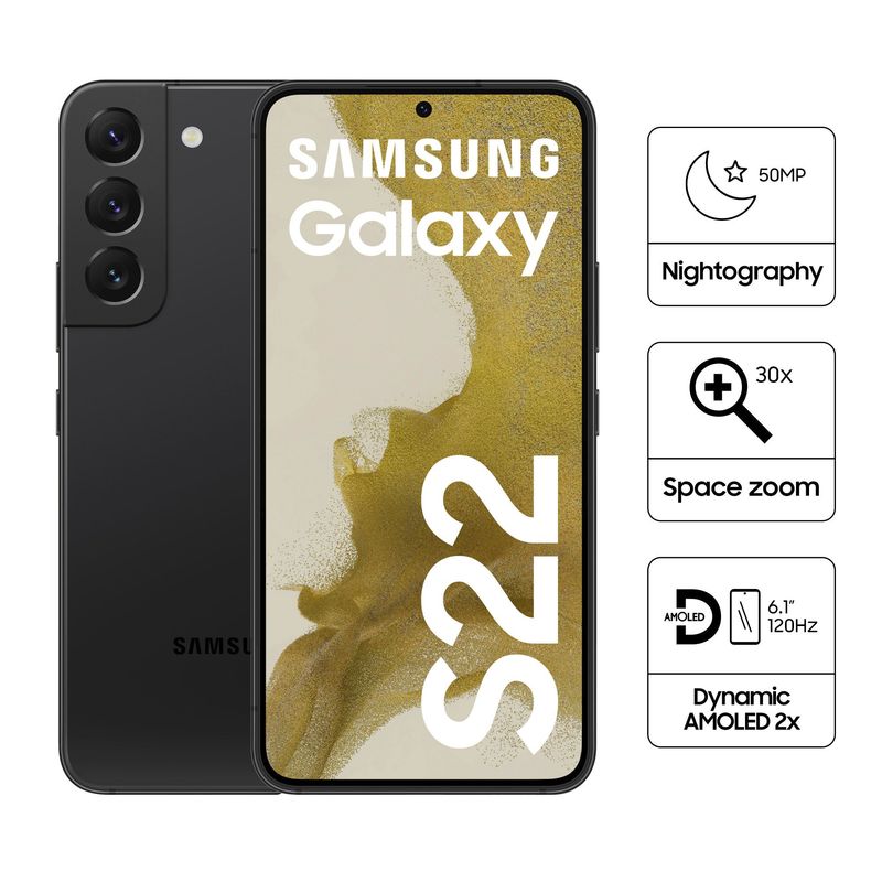 SAMSUNG - Celular Samsung Galaxy S22 6.1" 8GB 128GB Negro