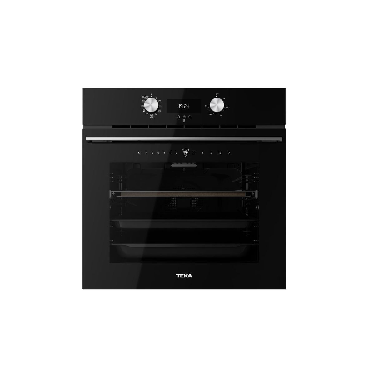 TEKA - Horno Empotrable Teka Eléctrico 70 Lt Maestro Pizza HLB 8510 P Negro